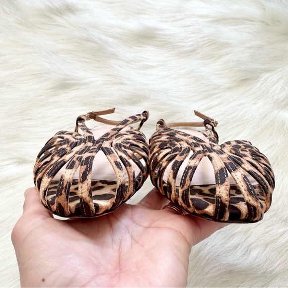 Loeffler Randall Devon Leopard Slingback Sandal Size 7 - Picture 7 of 9